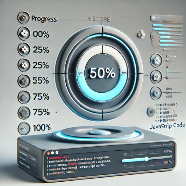 Interactive Storyline Progress Pie Template with JavaScript